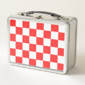 Klassiek visueel rood schaakbord (Voorkant)