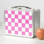 Klassiek visueel roze dambordpatroon (In situ)