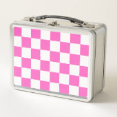 Klassiek visueel roze dambordpatroon (Voorkant)