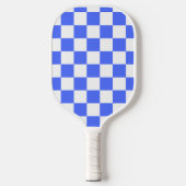 Klassiek visueel saffier dambord pickleball paddle (Voorkant)