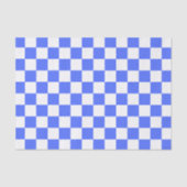 Klassiek visueel saffier dambordpatroon tissuepapier (Voorkant)