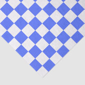 Klassiek visueel saffier dambordpatroon tissuepapier (Detail)
