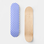 Klassiek visueel saffier schaakbord persoonlijk skateboard (Voorkant)