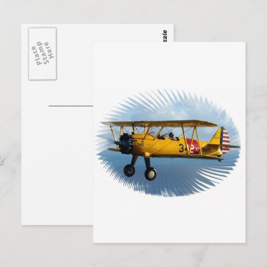 klassiek vlak briefkaart (Voorkant / Achterkant)