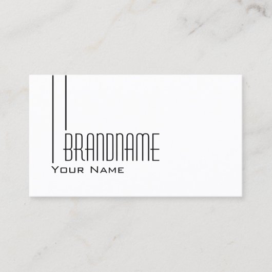 Klassiek vlakwit met foto Professional Modern Visitekaartje (Voorkant)