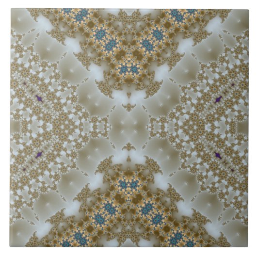 Klassiek vloeibaar goud tegeltje (Voorkant)