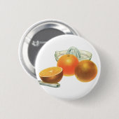Klassiek Voedsel Fruit, Rijpe Sinaasappels Sapcent Ronde Button 5,7 Cm (Voorkant /achterkant)