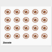 Klassiek Voetbal Ronde Sticker (Vel)