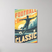 Klassiek Voetbal Vintage Canvas Afdruk (Voorkant)