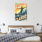 Klassiek Voetbal Vintage Canvas Afdruk (Insitu (Slaapkamer))