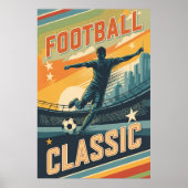 Klassiek Voetbal Vintage Poster (Voorkant)