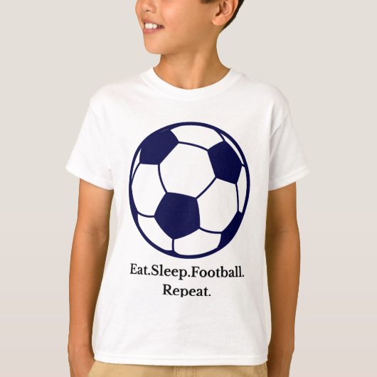 Klassiek voetbalquote grafisch T-shirt (Voorkant)