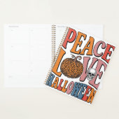 Klassiek Vrede Liefde Halloween Pompoen Schedel De Planner (Display)