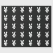 Klassiek vredeshandsymboolpictogram cadeaupapier (Vlak)