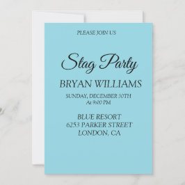 Klassiek vrijgezellenfeest kaart