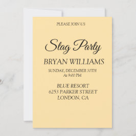 Klassiek vrijgezellenfeest kaart