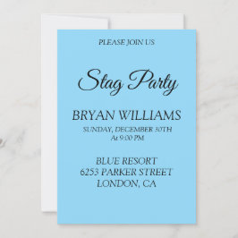 Klassiek vrijgezellenfeest kaart