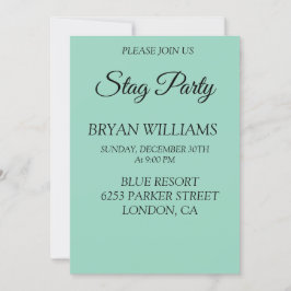 Klassiek vrijgezellenfeest kaart