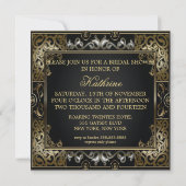 Klassiek Vrijgezellenfeest met Gatsby-stijl Kaart (Achterkant)