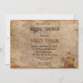 Klassiek Vrijgezellenfeest Retro Kaart Zeilboot (Voorkant)