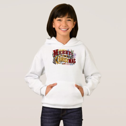 Klassiek "Vrolijk Kerstfeest" Kleurrijk (Voorkant volledig)