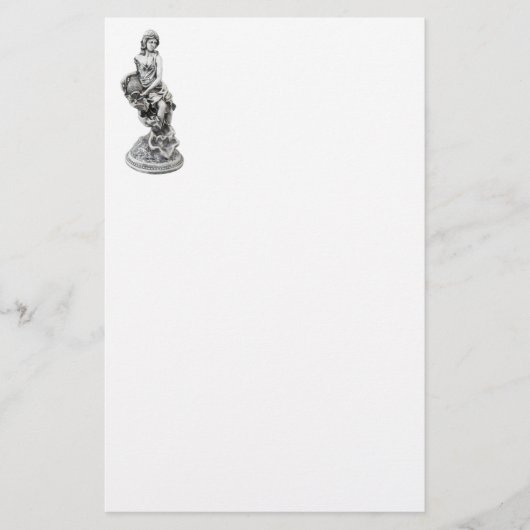 Klassiek vrouw beeld briefpapier (Voorkant)