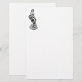 Klassiek vrouw beeld briefpapier (Voorkant / Achterkant)