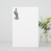 Klassiek vrouw beeld briefpapier (Staand voorkant)