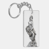 Klassiek vrouw beeld sleutelhanger (Voorkant Links)
