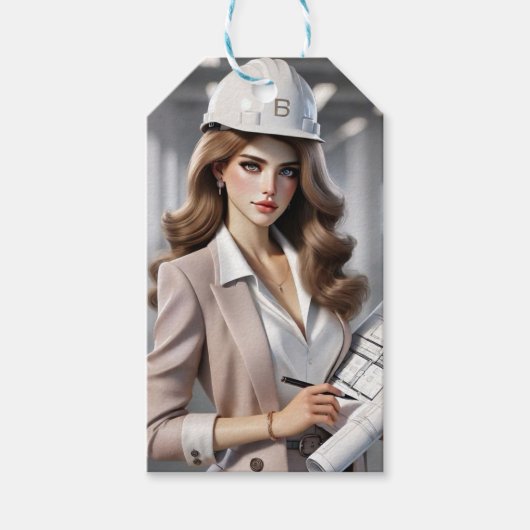 Klassiek Vrouw ontwerp" Cadeaulabel (Voorkant)