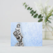 Klassiek vrouwelijk standbeeld briefkaart (Staand voorkant)
