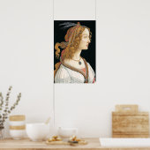 Klassiek vrouwenportret poster (Keuken)