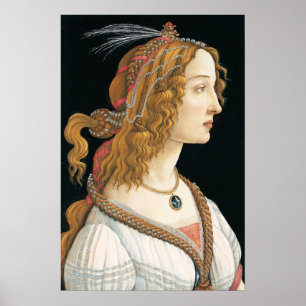 Klassiek vrouwenportret poster