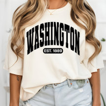 Klassiek Washington T-shirt, Patriottisch Cadeau v