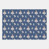 Klassiek Waterverf kerstpatroon Inpakpapier Vel (Voorkant)