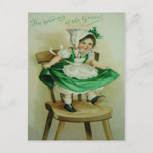 Klassiek Wearing Of The Green St. Patrick's Groet Briefkaart