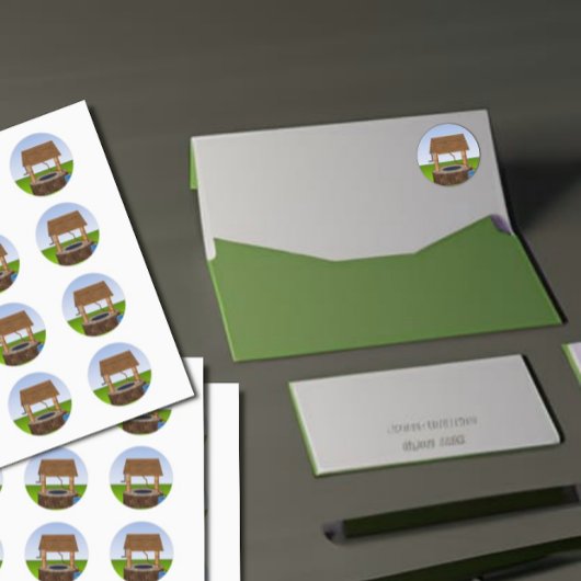 Klassiek Wensend Goed Eenvoudig Grafisch Ronde Sticker