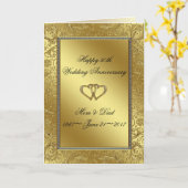 Klassiek Wenskaart rond het Jubileum Kaart (Gele Bloem)