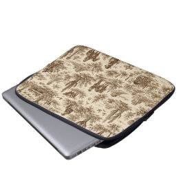 Klassiek westers woestijn toile naadloos patroon laptop sleeve