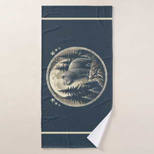 Klassiek/ wildernis beer badhanddoek