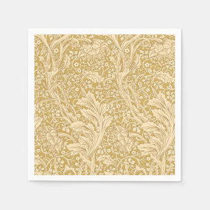 Klassiek William Morris Arcadia Goud Naadloos Servet