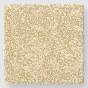 Klassiek William Morris Arcadia Goud Naadloos Stenen Onderzetter