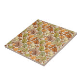 Klassiek William Morris herfstbladbes Tegeltje (Zijkant)