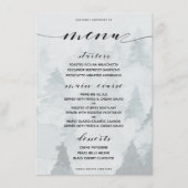 Klassiek  winterthema menu (Voorkant)