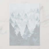 Klassiek  winterthema menu (Achterkant)