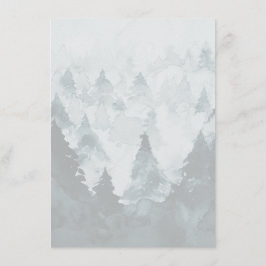 Klassiek  winterthema menu (Achterkant)