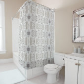 Klassiek wit douchegordijn (In situ)