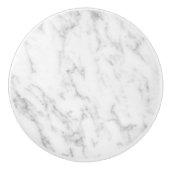 Klassiek wit en grijs marmer textuur afbeelding keramische knop (Voorkant)