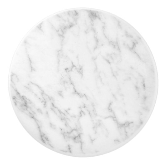 Klassiek wit en grijs marmer textuur afbeelding keramische knop (Voorkant)