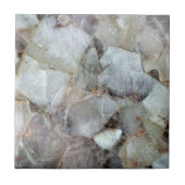 Klassiek wit Kwartz printbacksplash Tegeltje (Voorkant)